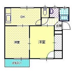 中条駅 徒歩6分 1階の物件間取画像